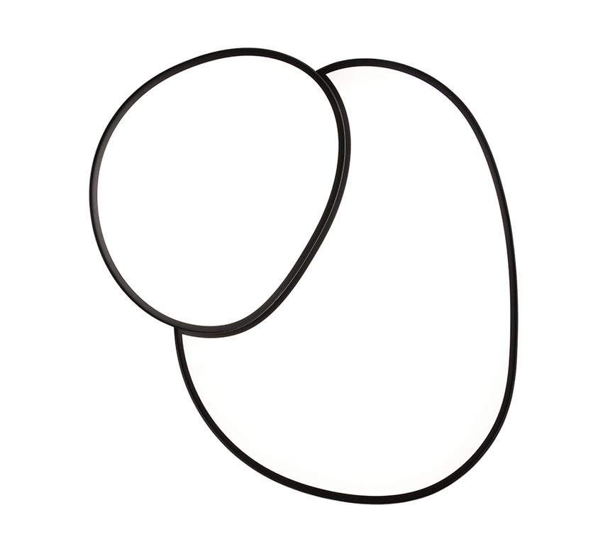 Plafón de techo Trio Rise LED negro mate CCT regulable con mando 77cm 647519232 - vista 4