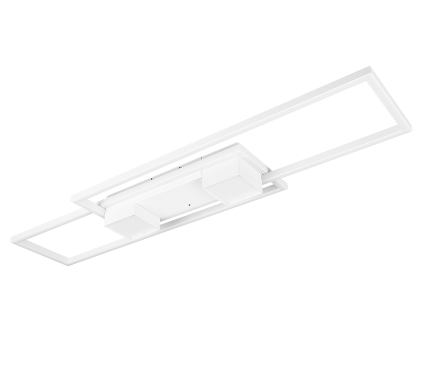 Plafón de techo Trio Albany grande LED blanco mate CCT 100cm 647710431
