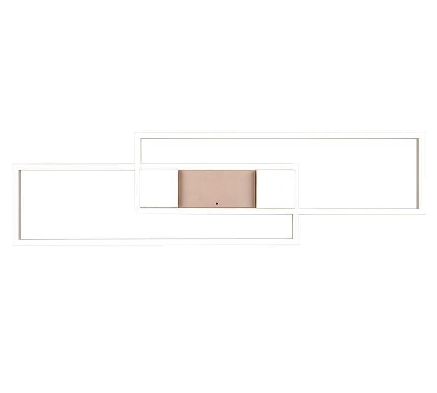 Plafón de techo Trio Albany grande LED marrón café CCT 100cm 647710465