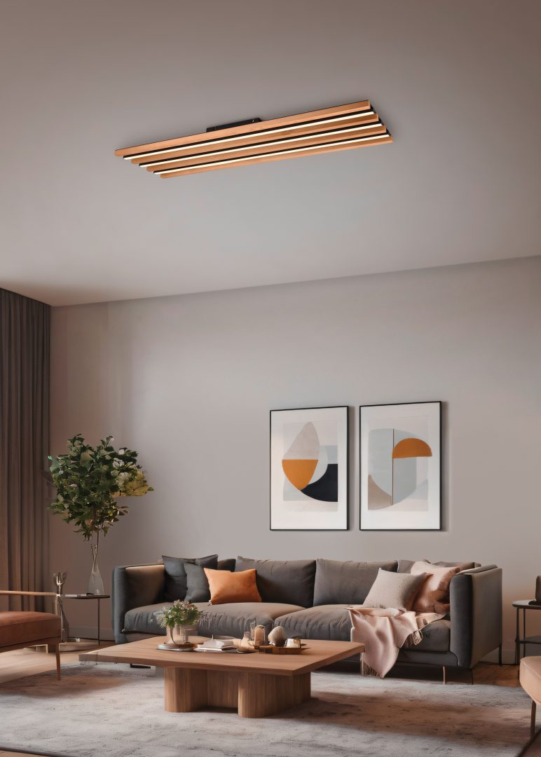 Trio FONTANA Plafón LED negro 44W 3000K 648911332