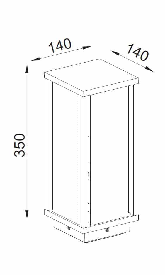 Mantra Meribel Sobremuro exterior negro 6490