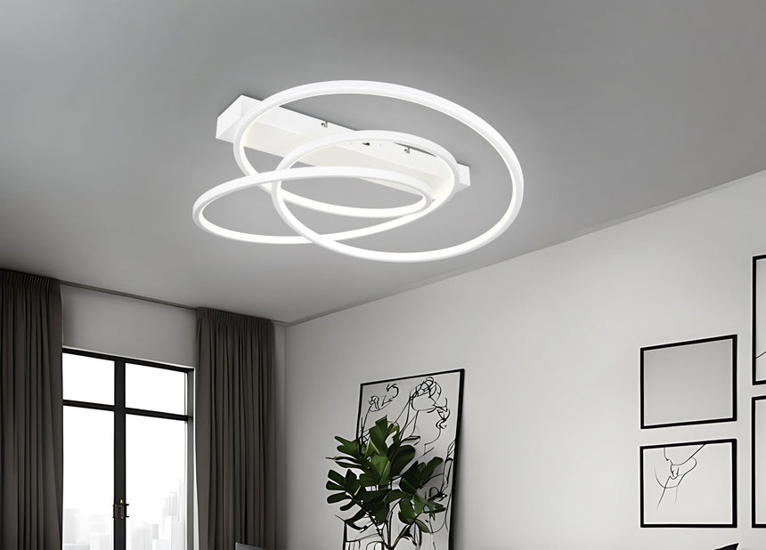 Plafón de techo Trio Darvin LED blanco mate 64cm 649110131