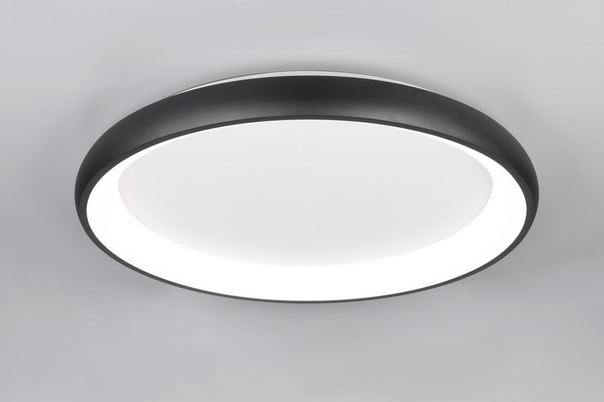 Trio Cardona LED Ceiling Light Black 59W 75cm 649617532