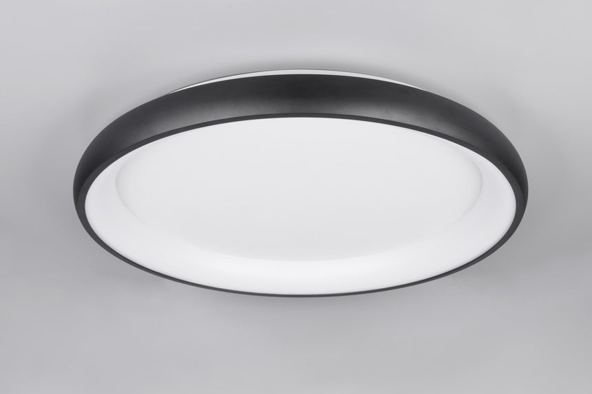 Trio Cardona LED Ceiling Light Black 59W 75cm 649617532