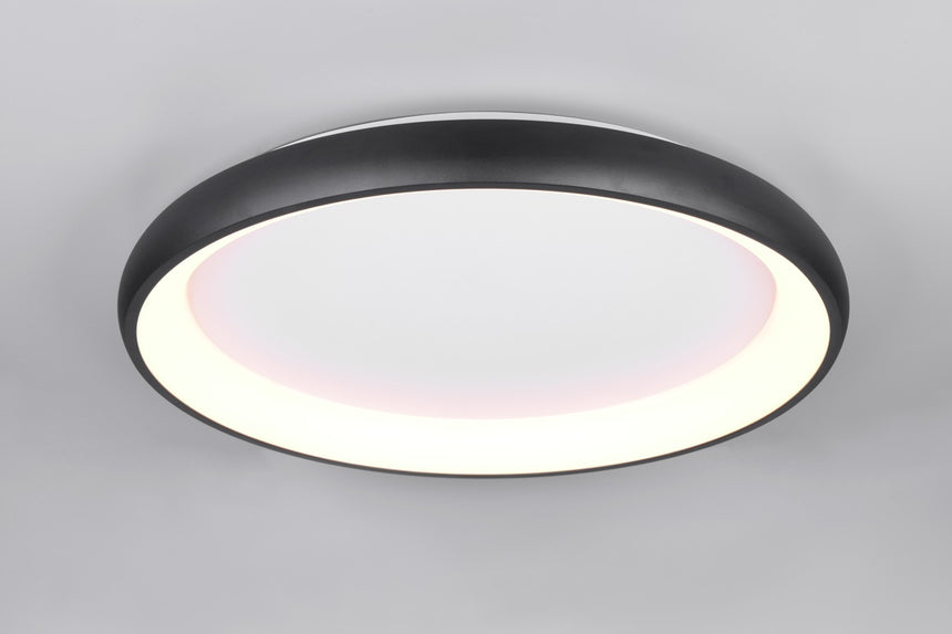 Trio Cardona LED Ceiling Light Black 59W 75cm 649617532