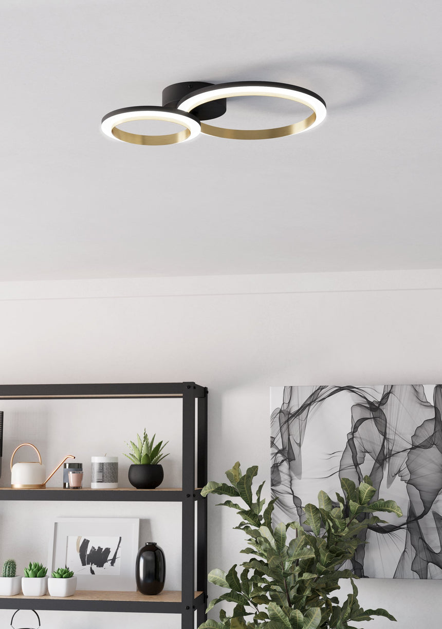 EGLO PLAFON CALLIERA NEGRO 4000K 45X17 EGLO901223