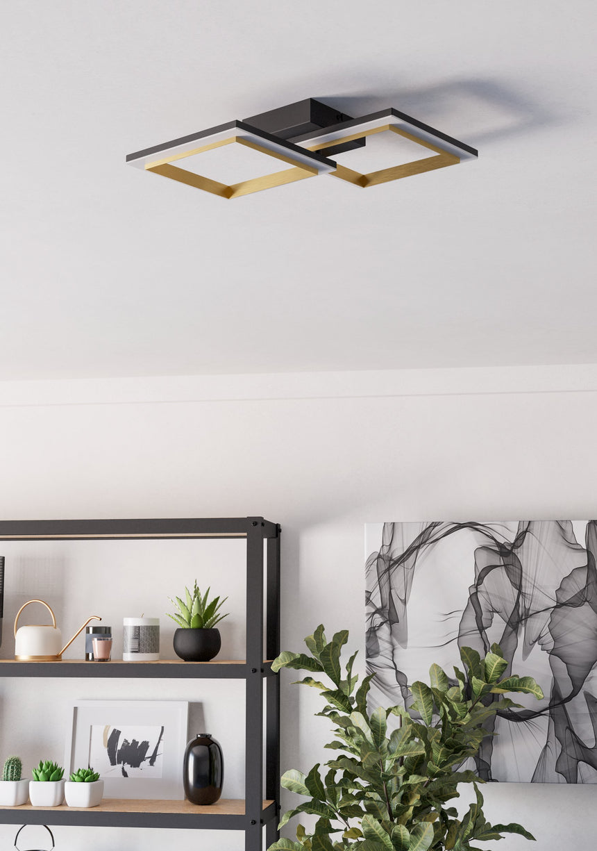 EGLO PLAFON CALLIERA NEGRO 4000K 52X31 EGLO901225