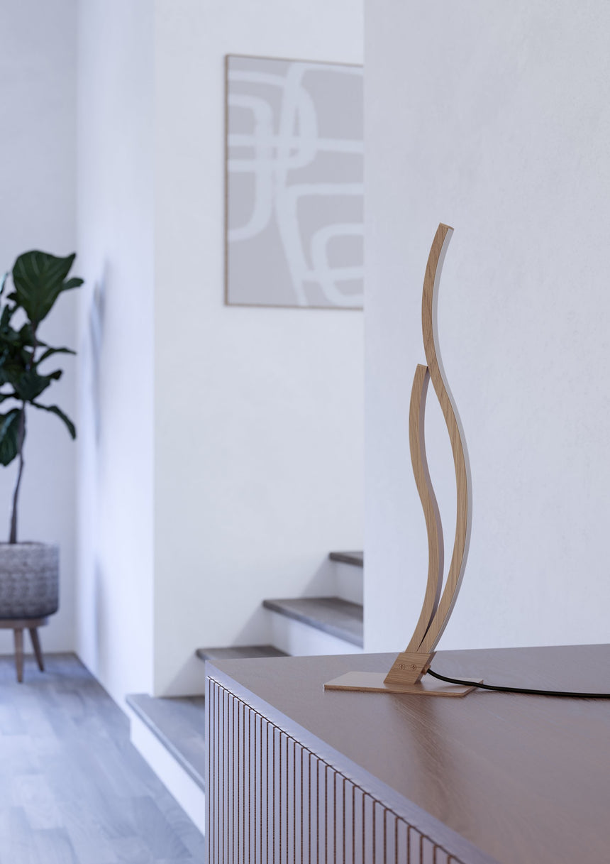 EGLO SOBREMESA GRISOLIA IMIT.MADERA EGLO901213