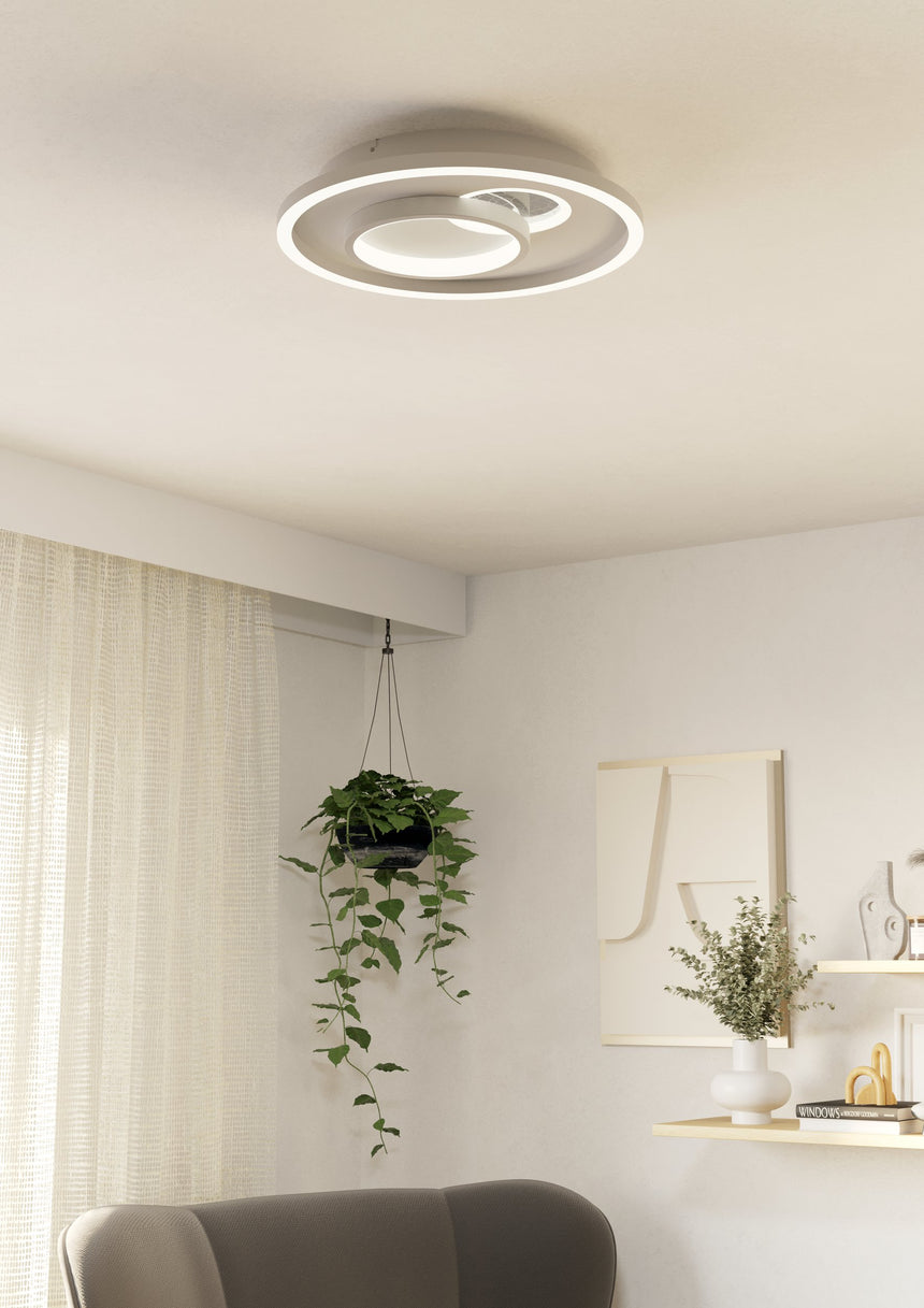 EGLO PLAFON TIRIOLO BL/PLATA 38* EGLO901246