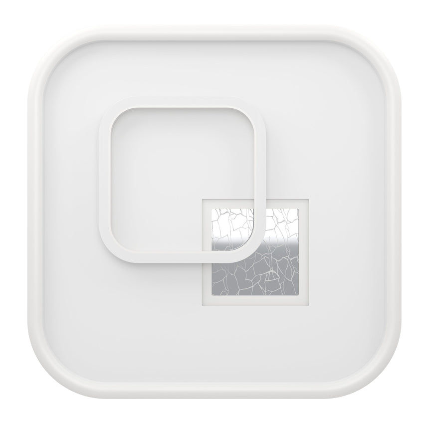 EGLO PLAFON TIRIOLO BL/PLATA CUAD. EGLO901247