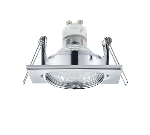 Plafón de techo Trio Jura cromo 8cm 650000106