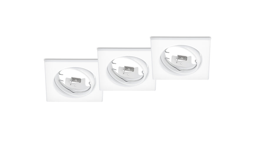 Plafón de techo Trio Jura LED blanco mate 3000K 8cm 650000331