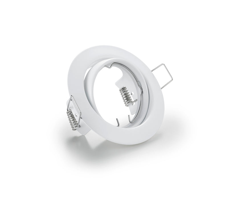Plafón de techo Trio Jura LED blanco mate 3000K Ø8,3cm 650100131