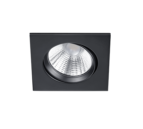 Trio Pamir Recessed LED metal mat black 650410132