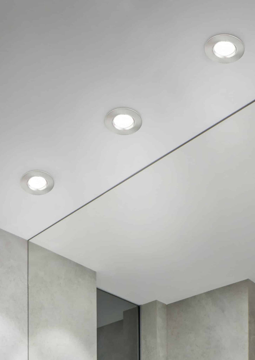 Trio Zagros Recessed LED metal matte nickel 650710107