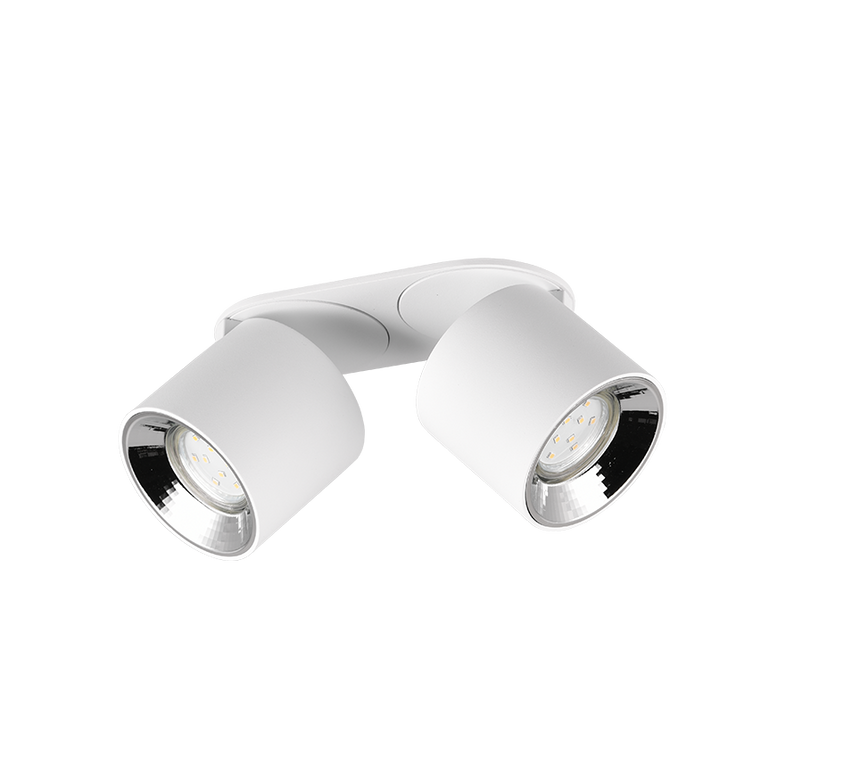 Plafón de techo Trio Guayana LED blanco mate 3000K 18cm 651000231