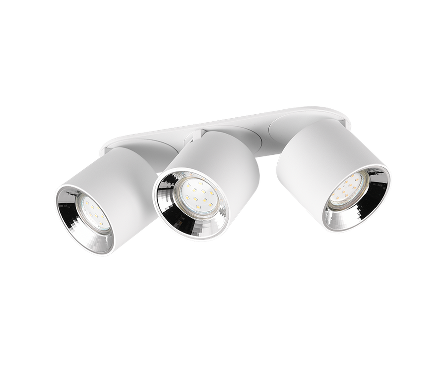 Plafón de techo Trio Guayana LED blanco mate 3000K 27,3cm 651000331