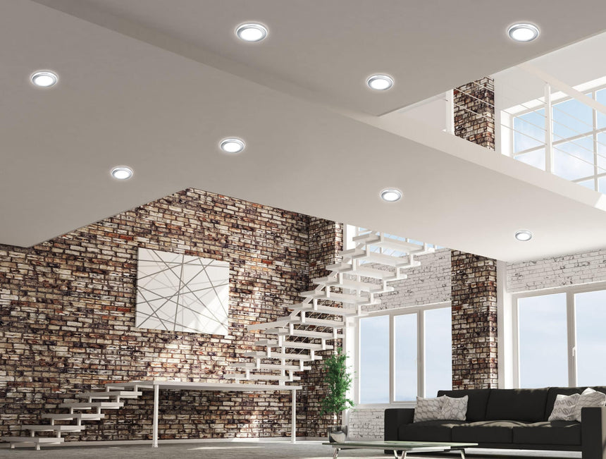 Trio Aura Empotrable LED de plástico cromo 652410106