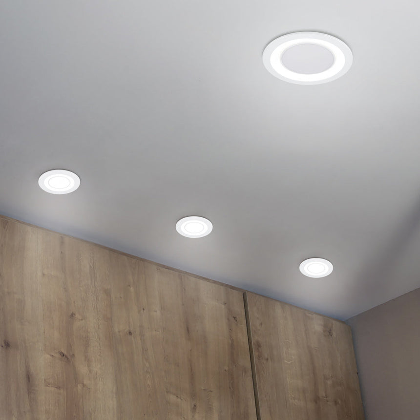 Trio Core Recessed LED plastic mat white 652610131