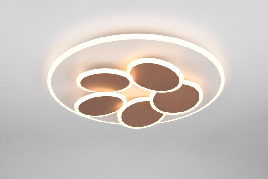 Plafón de techo Trio Mandala warm grey 653210676