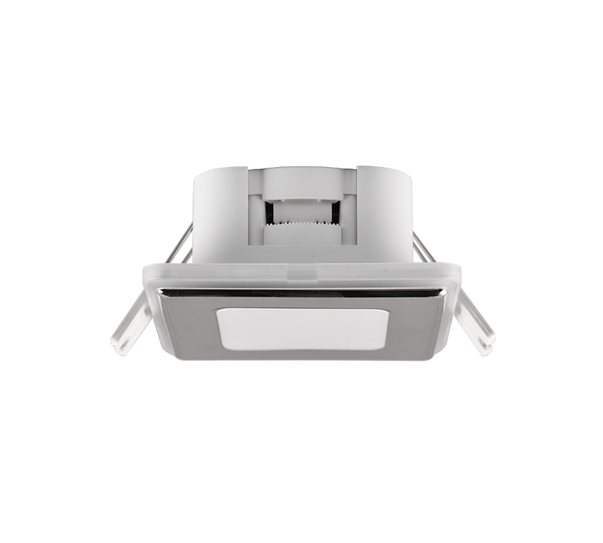 Plafón de techo Trio Nimbus LED cromo 3000K regulable IP44 8,5cm 653410106
