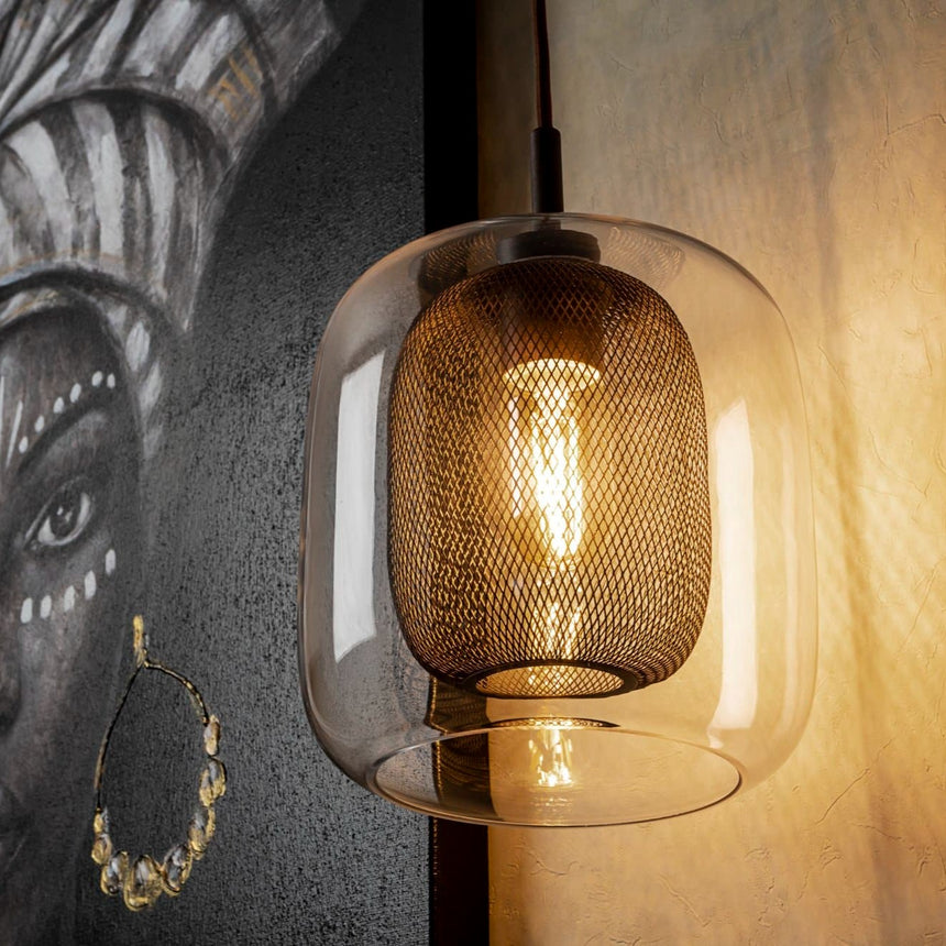 Schuller Fox Aplique de pared 1 luz chocolate 653596