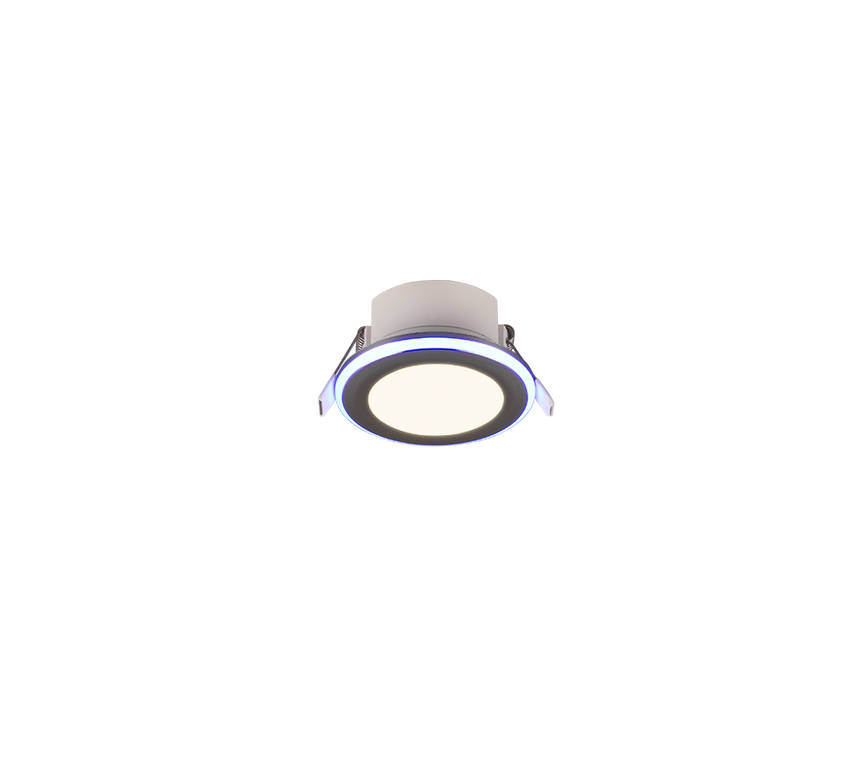 Plafón de techo Trio Argus LED cromo 3000K Ø8,2cm 653610106