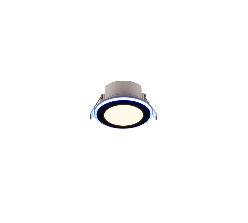 Plafón de techo Trio Argus LED negro mate 3000K Ø8,2cm 653610132