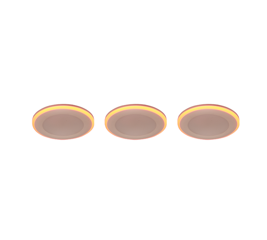 Plafón de techo Trio Argus LED blanco mate 3000K Ø8,2cm 653610331