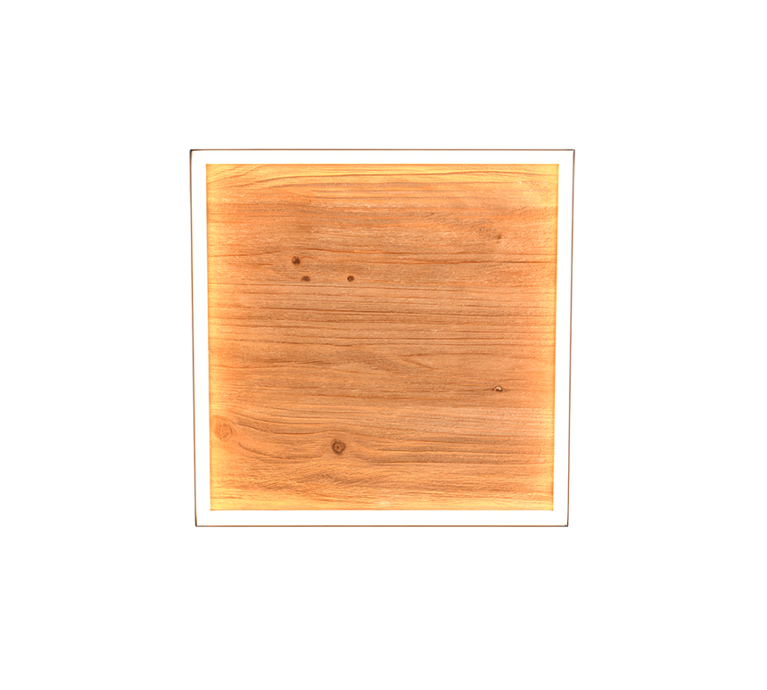 Plafón de techo Trio Kalea LED madera 3000K 45cm 655510130