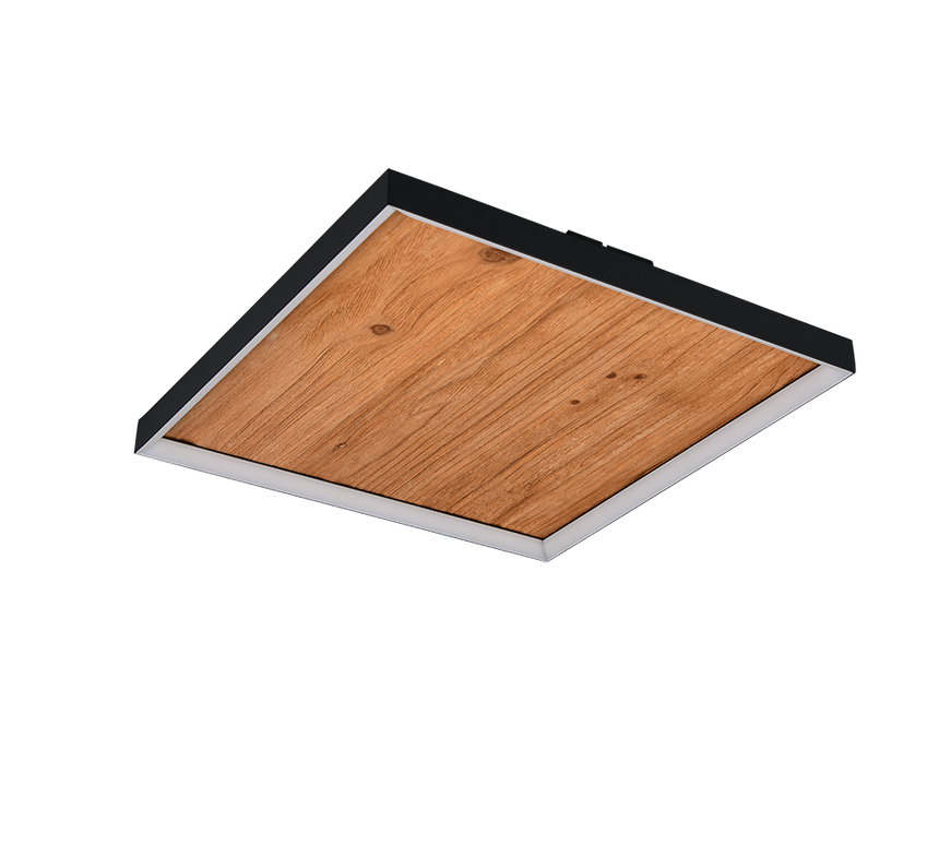 Plafón de techo Trio Kalea LED madera 3000K 45cm 655510130