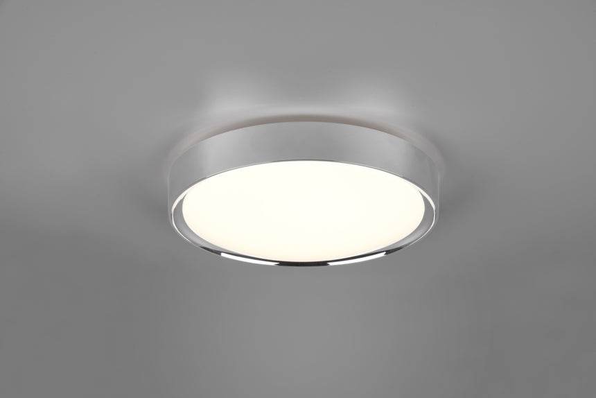 Trio Clarimo LED plastic chrome ceiling light 659011806
