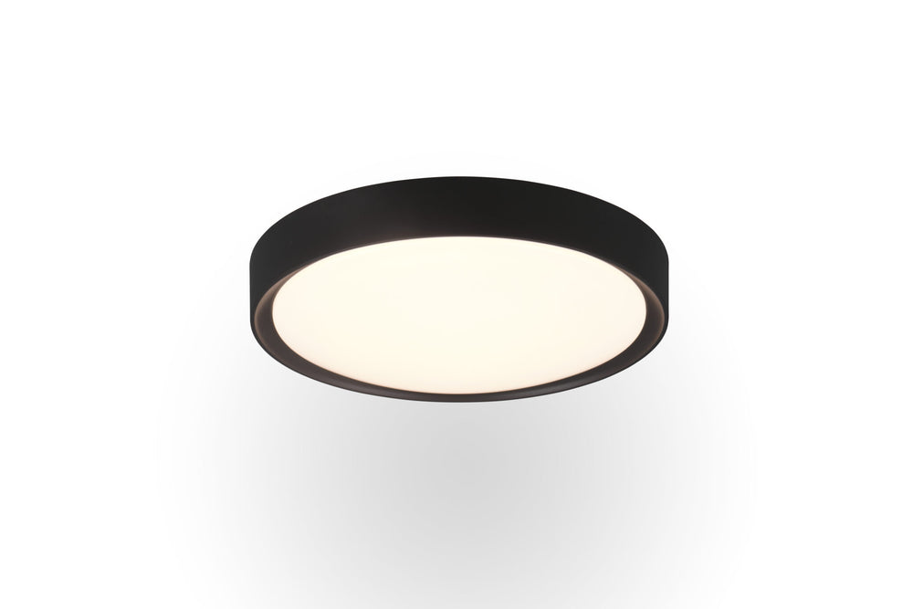Trio Clarimo LED plastic ceiling lamp black mat 659011832