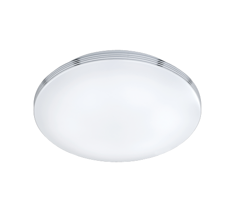 Plafón de baño Trio Apart LED cromo 3000K regulable IP44 Ø41cm 659412406