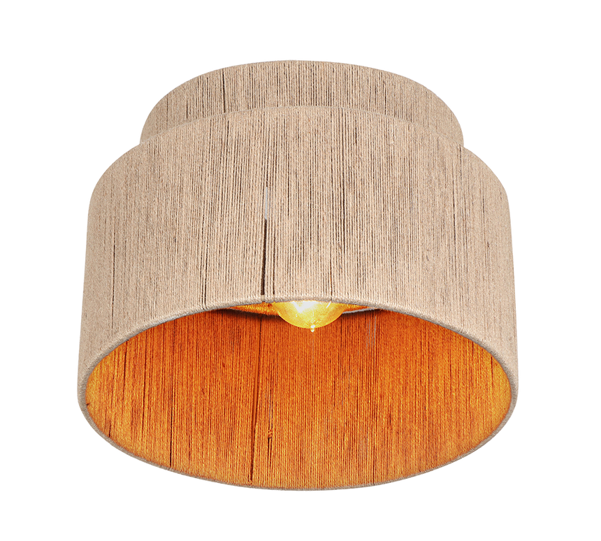 Plafón de techo Trio Smilla beige Ø30cm 666800136