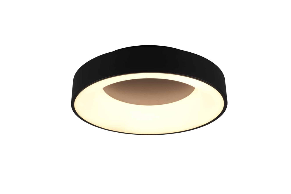 Trio Girona LED metal ceiling lamp black mat 671210132