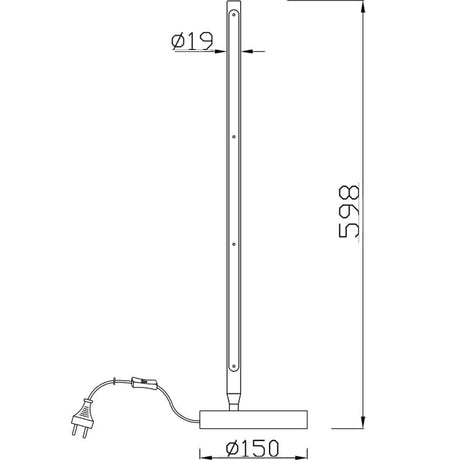 Mantra Torch Sobremesa LED  blanco 6737