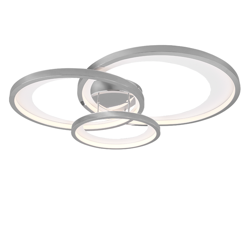 Trio Granada LED chrome metal ceiling light 673810306