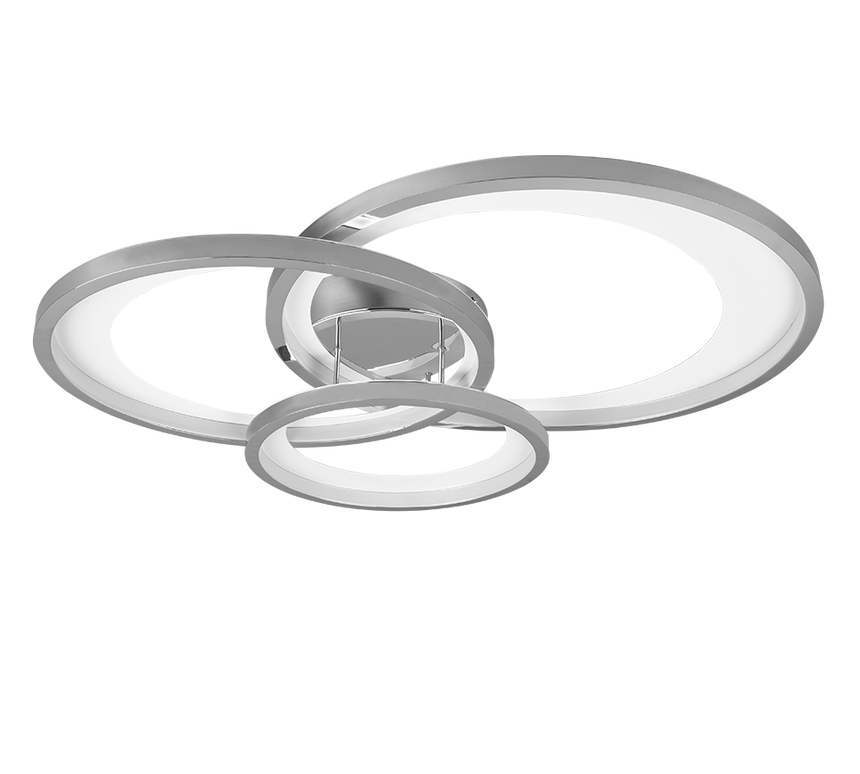 Trio Granada LED chrome metal ceiling light 673810306
