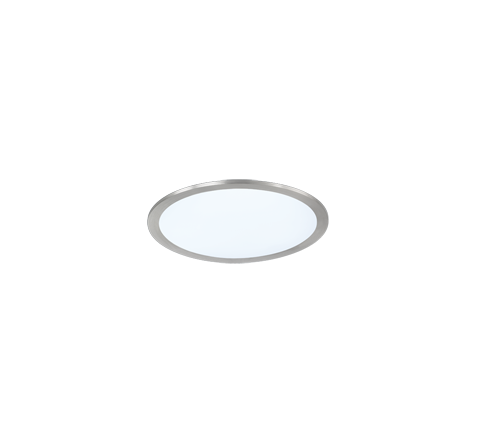 Plafón de techo Trio Phoenix LED níquel mate 3000K regulable Ø30cm 674093007