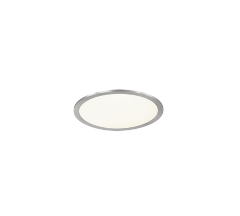Plafón de techo Trio Phoenix LED níquel mate 3000K regulable Ø30cm 674093007