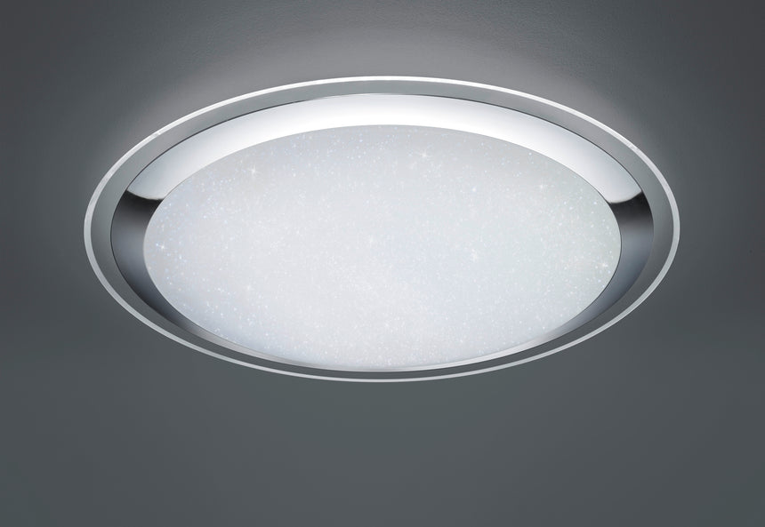 Plafón de techo Trio Miko grande LED blanco CCT Ø85cm 675610106