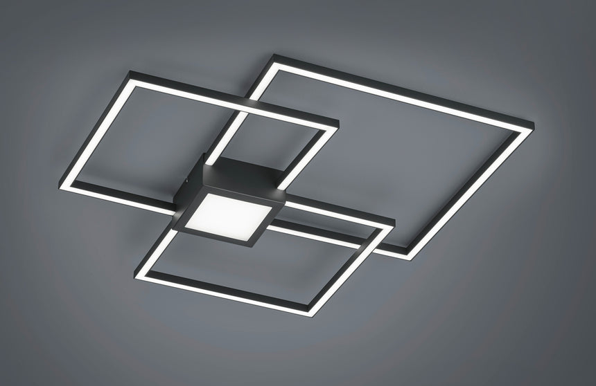 Trio Hydra Anthracite metal LED ceiling light 676210442