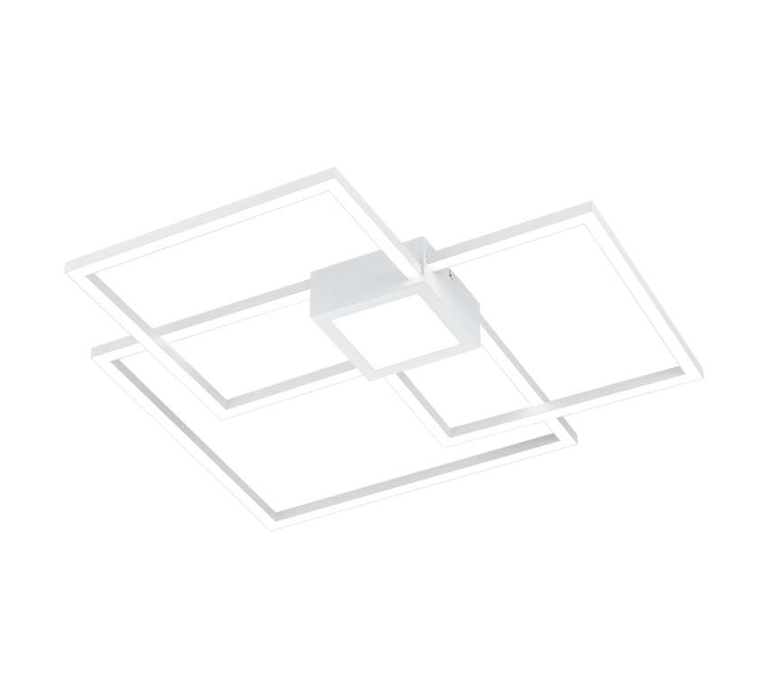 Trio Hydra LED metal ceiling light mat white 676240431