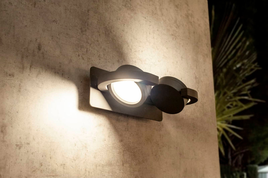 Mantra Iguazu Lámpara de pared aplique gris oscuro 6769 - en ambiente