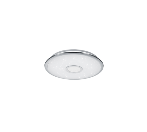 Plafón de techo Trio Osaka LED cromo CCT Ø42cm 678713006