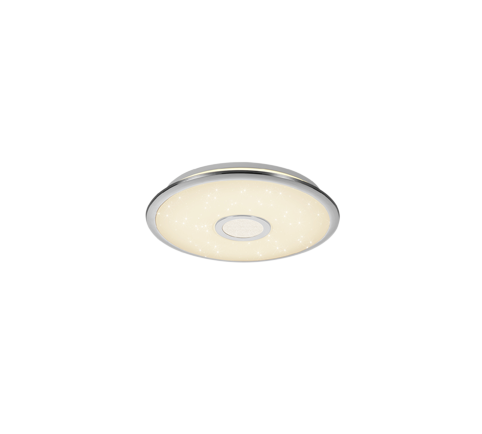 Plafón de techo Trio Osaka LED cromo CCT Ø42cm 678713006