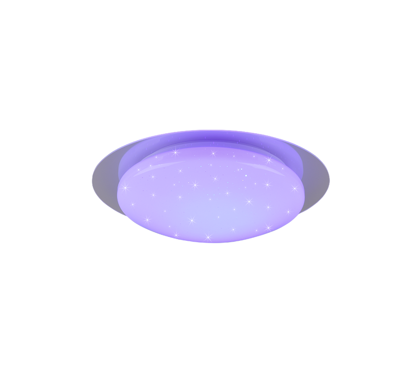 Plafón de baño Trio Frodeno LED blanco 4000K IP44 Ø35cm 680213500