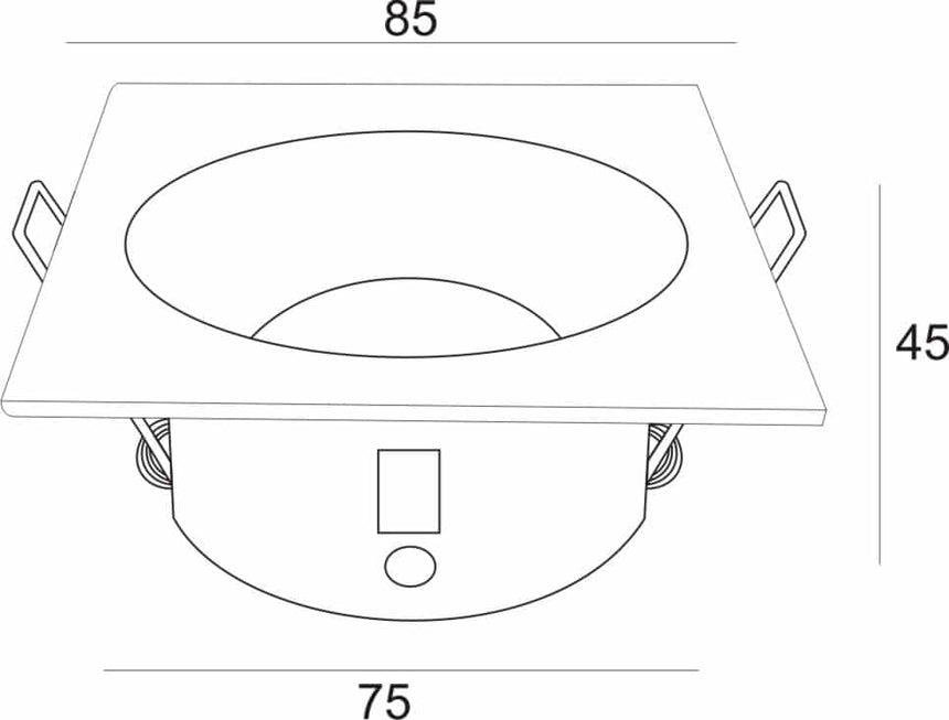 Mantra Comfort IP Empotrable negro 6813