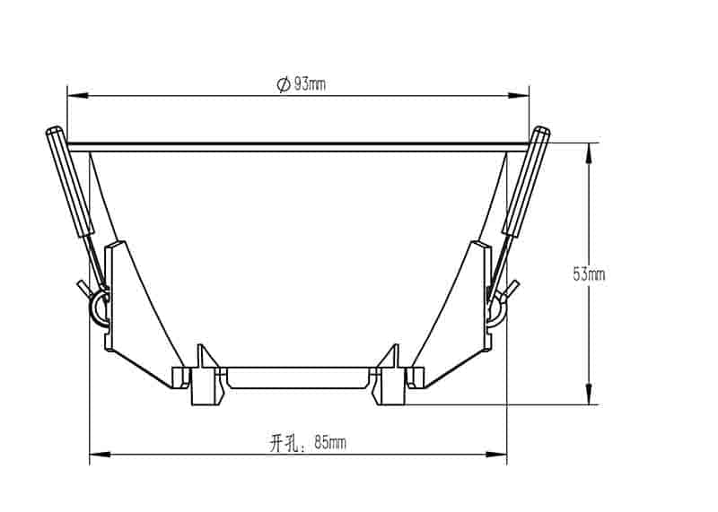 Mantra Lamborjini Empotrable negro 6840